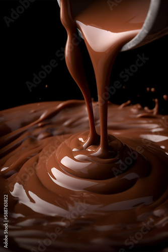 Melted chocolate