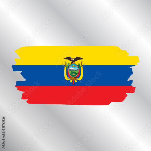 Illustration of ecuador flag Template