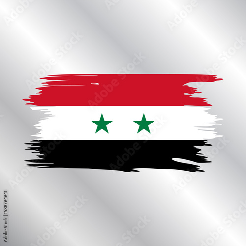 Illustration of syria flag Template