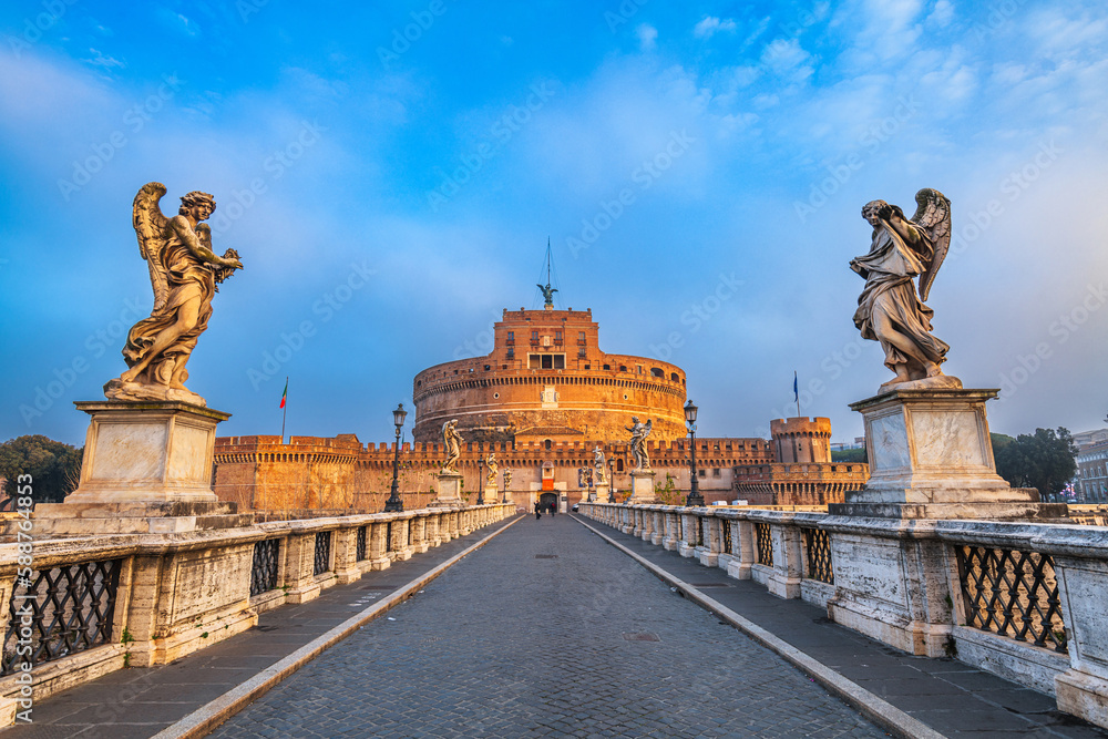 Rome, Italy at Castel Sant'Angelo