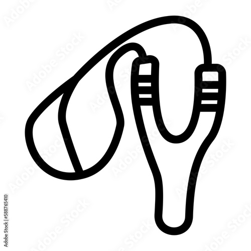 slingshot line icon