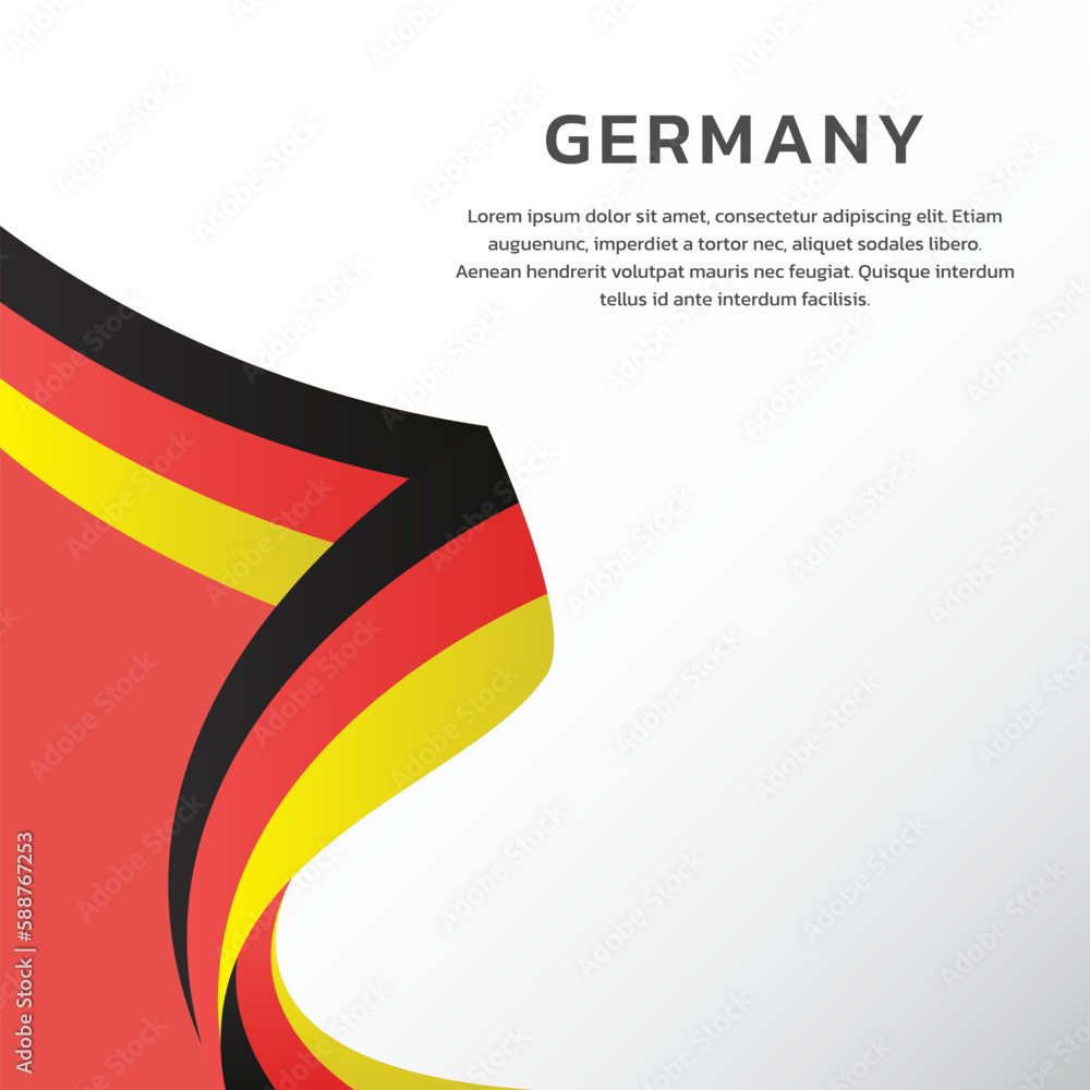 Fototapeta premium Illustration of germany flag Template