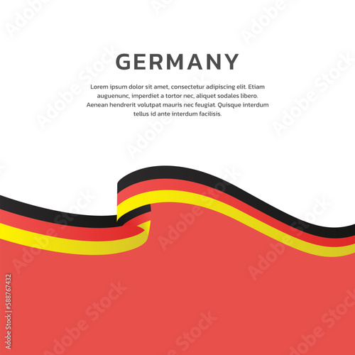 Illustration of germany flag Template