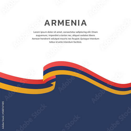 Illustration of armenia flag Template