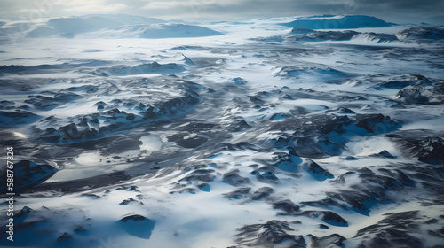 The Harsh Beauty of Antarctica. Generative AI