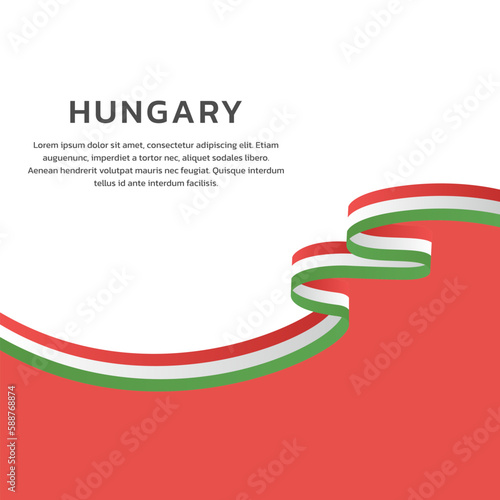Illustration of hungary flag Template