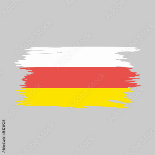 Illustration of south ossetia flag Template
