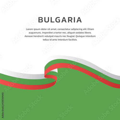 Illustration of bulgaria flag Template