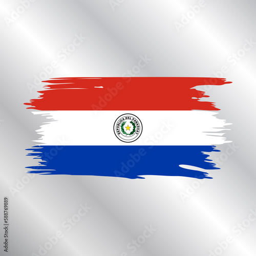Illustration of paraguay flag Template