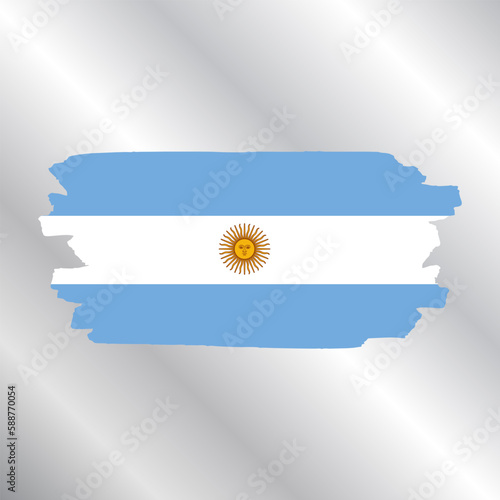 Illustration of argentina flag Template