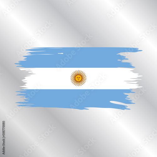 Illustration of argentina flag Template