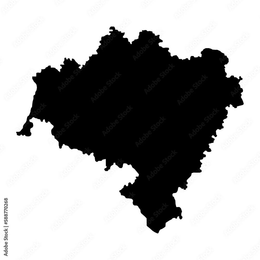 Lower Silesian Voivodeship map, province of Poland. Vector illustration.