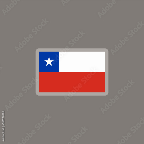 Illustration of chile flag Template Free Download Illustration of chile flag Template - GFXLoad