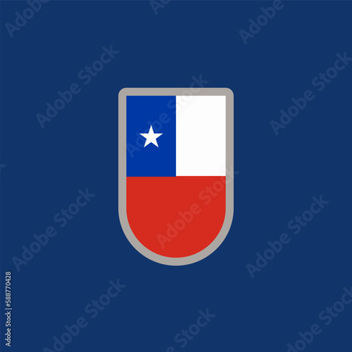 Illustration of chile flag Template Free Download Illustration of chile flag Template - GFXLoad
