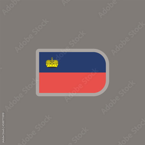 Illustration of liechtenstein flag Template