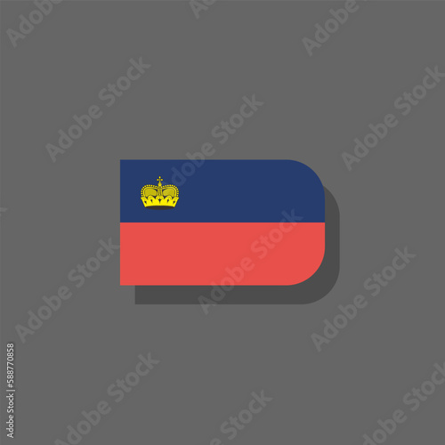 Illustration of liechtenstein flag Template