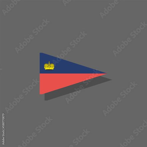 Illustration of liechtenstein flag Template