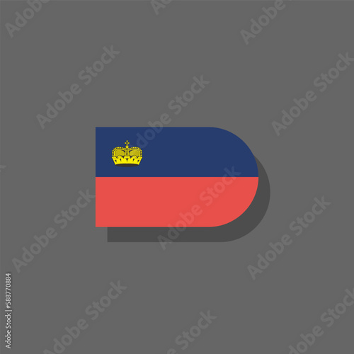 Illustration of liechtenstein flag Template