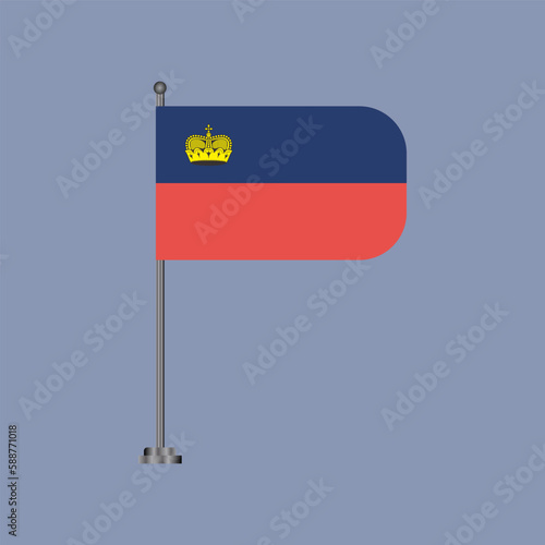 Illustration of liechtenstein flag Template
