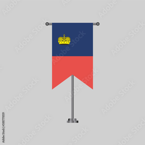 Illustration of liechtenstein flag Template