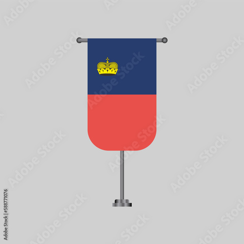 Illustration of liechtenstein flag Template