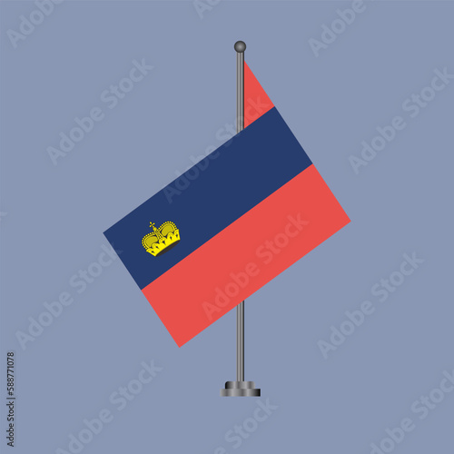 Illustration of liechtenstein flag Template