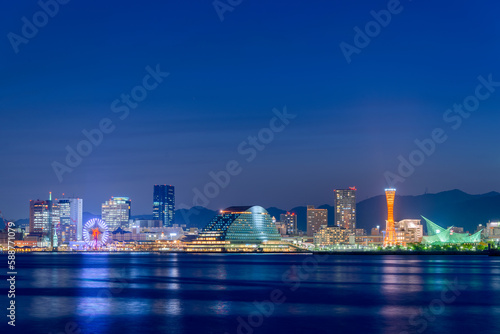 Kobe, Japan Skyline at the Port