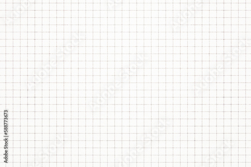 white paper cage, school notebook with square grid