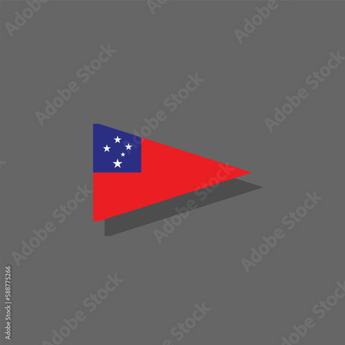 Free Download Illustration of samoa flag Template - GFXLoad