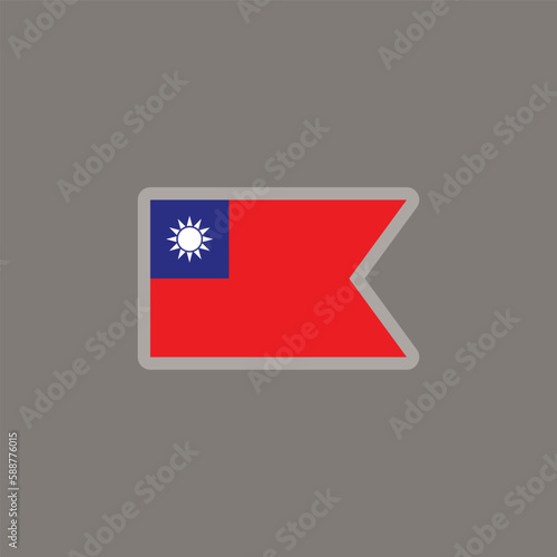 Free Download Illustration of taiwan flag Template - GFXLoad