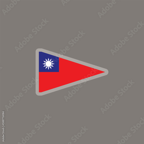Free Download Illustration of taiwan flag Template - GFXLoad