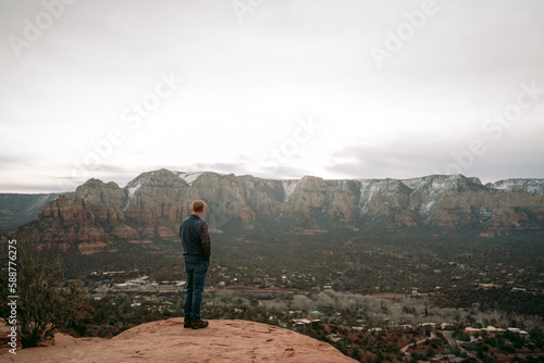 on top of a rock in Sedona