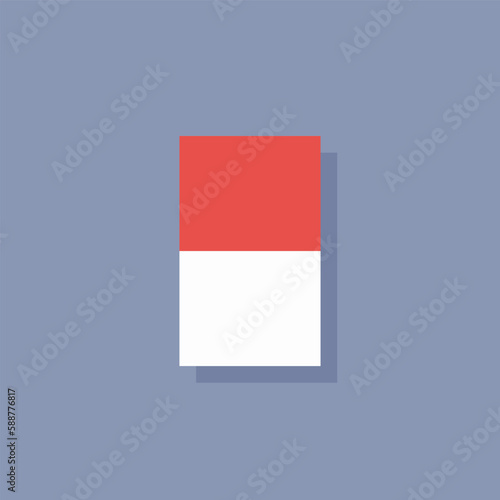 Free Download Illustration of Monaco flag Template - GFXLoad