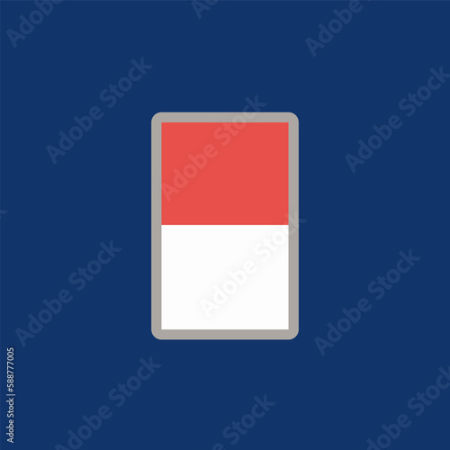 Illustration of Monaco flag Template Free Download Illustration of Monaco flag Template - GFXLoad