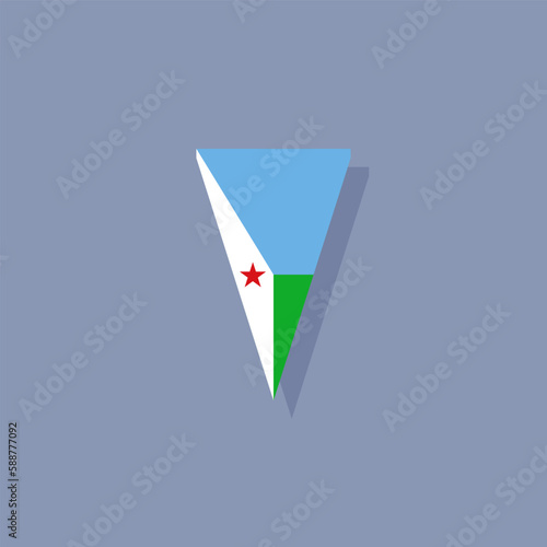 Free Download Illustration of djibouti flag Template - GFXLoad