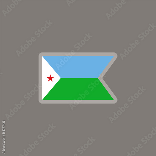 Free Download Illustration of djibouti flag Template - GFXLoad