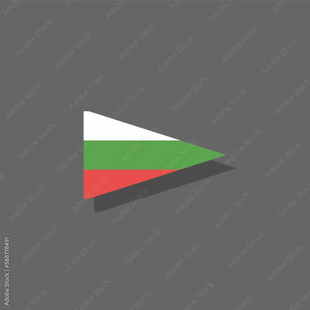 Fototapeta premium Illustration of bulgaria flag Template