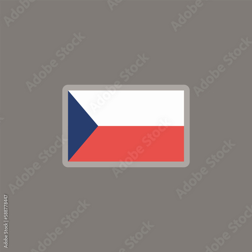 Free Download Illustration of czech republic flag Template - GFXLoad