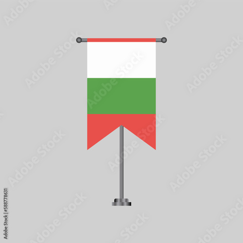 Illustration of bulgaria flag Template