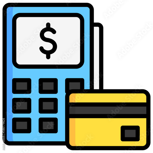 edc machine, business and finance icon.