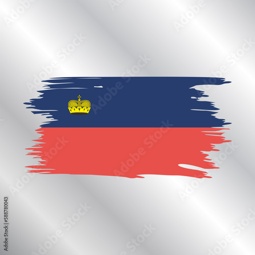 Illustration of liechtenstein flag Template