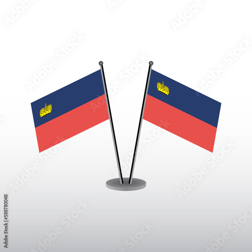 Illustration of liechtenstein flag Template