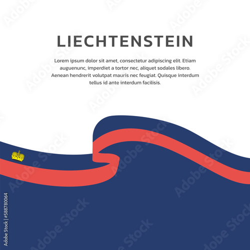 Illustration of liechtenstein flag Template