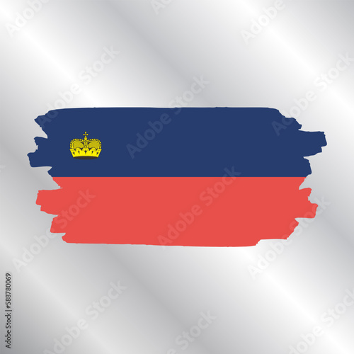 Illustration of liechtenstein flag Template