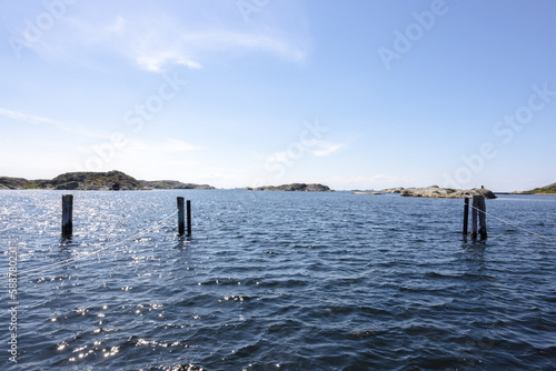 sea view with islands of Gothenburg archipelago, Styrsö, Sweden