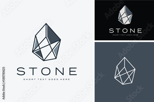 Beauty Diamond Crystal Jewel Gem Stone for Precious Jewelry logo design