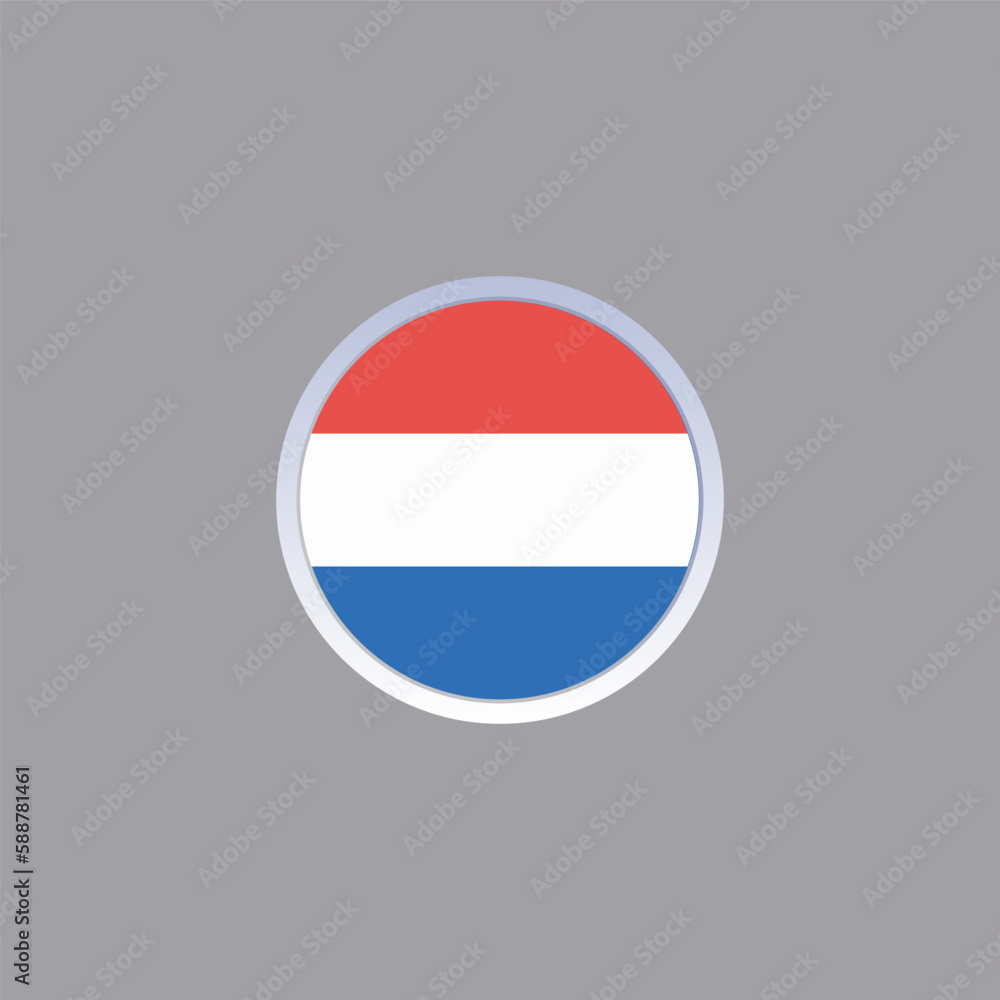 Illustration of luxembourg flag Template Illustration of luxembourg flag Template