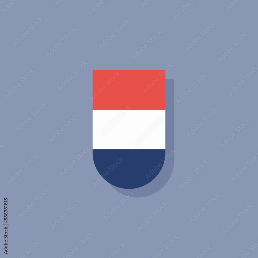 Illustration of netherlands flag Template Illustration of netherlands flag Template