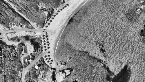 Aerial view of Krifi Ammos beach in Skiathos photo