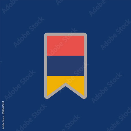 Illustration of armenia flag Template